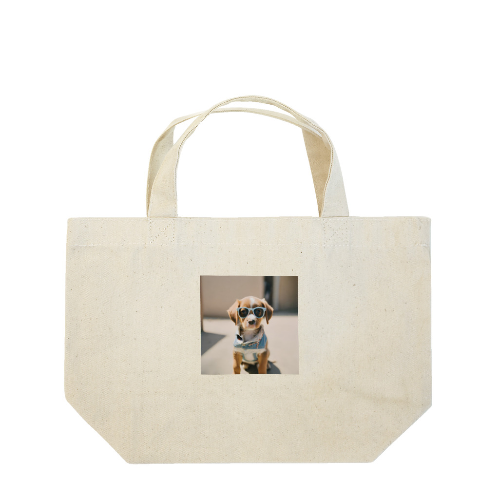 13261326のかっこつけの子犬のグッズ Lunch Tote Bag