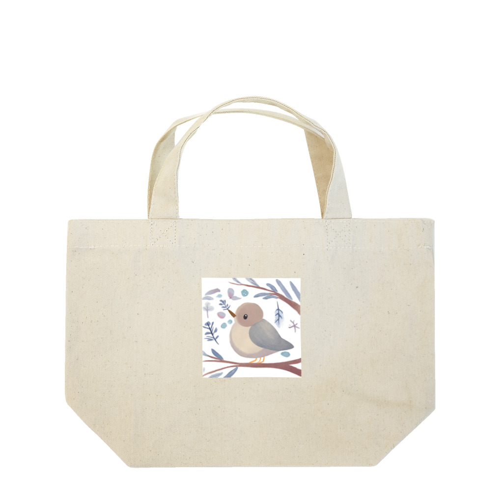 soraseaの冬の小鳥　グッズ Lunch Tote Bag