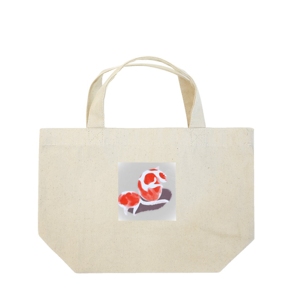 ひとやすみ　らいふのトマト猫 Lunch Tote Bag