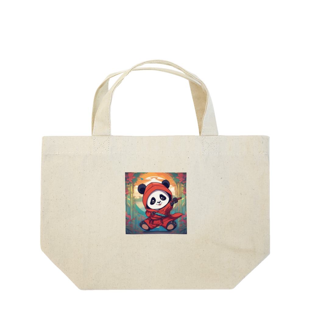 動物大好き＠たつまるの忍者　子パンダ参上 Lunch Tote Bag