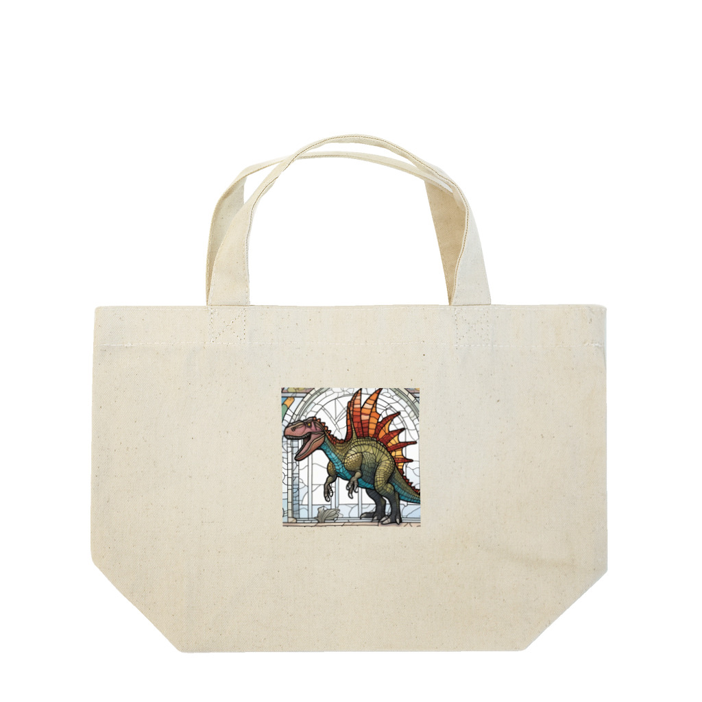 hamuevoのステンドアート・スピノサウルス Lunch Tote Bag