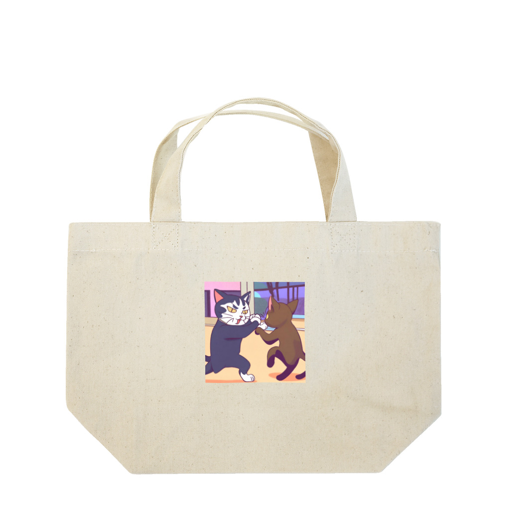 ブギーズのタイマン猫 Lunch Tote Bag