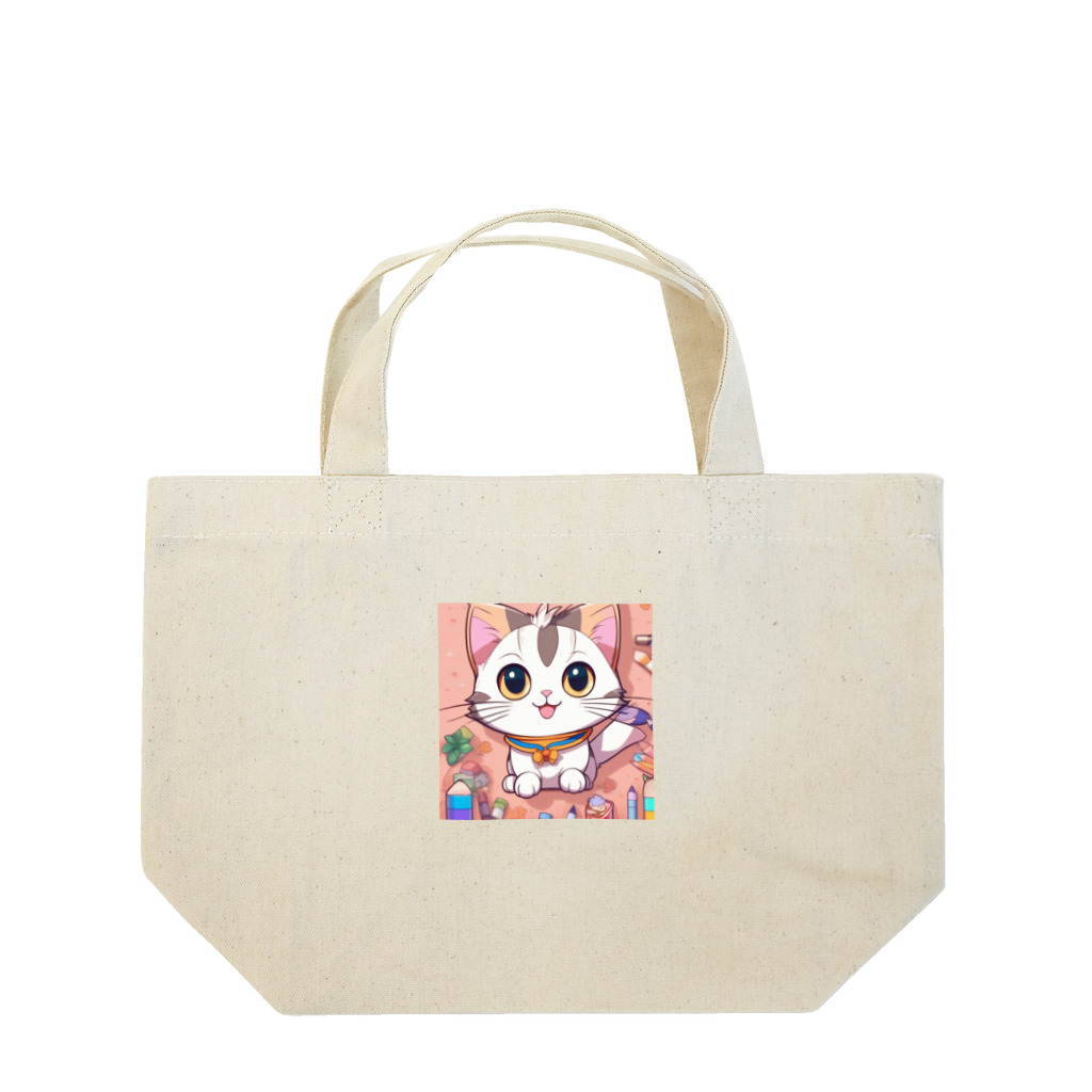 動物大好き＠たつまるのちらかし猫ちゃん Lunch Tote Bag