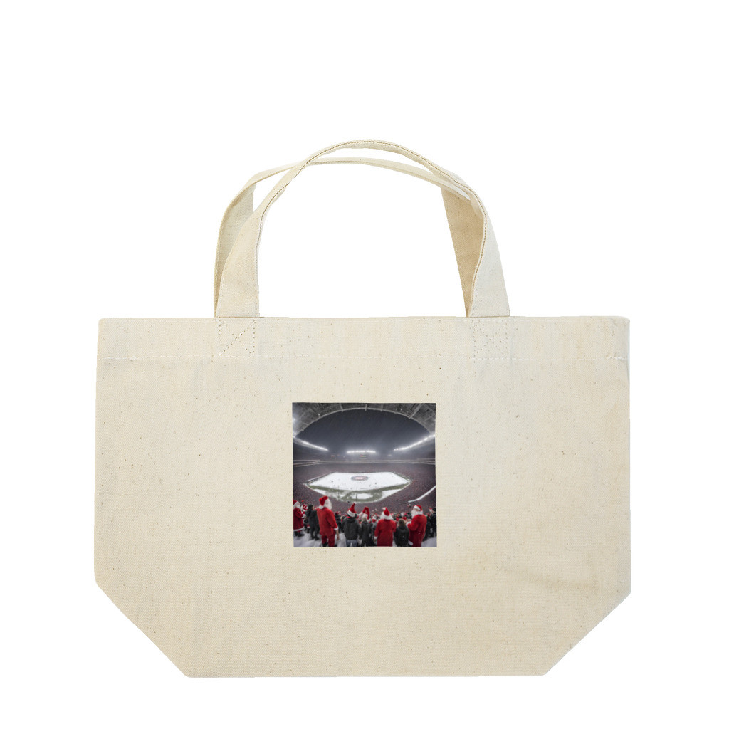 スタジアム太郎のメリークリスマス！真冬の大スタジアム！ Lunch Tote Bag