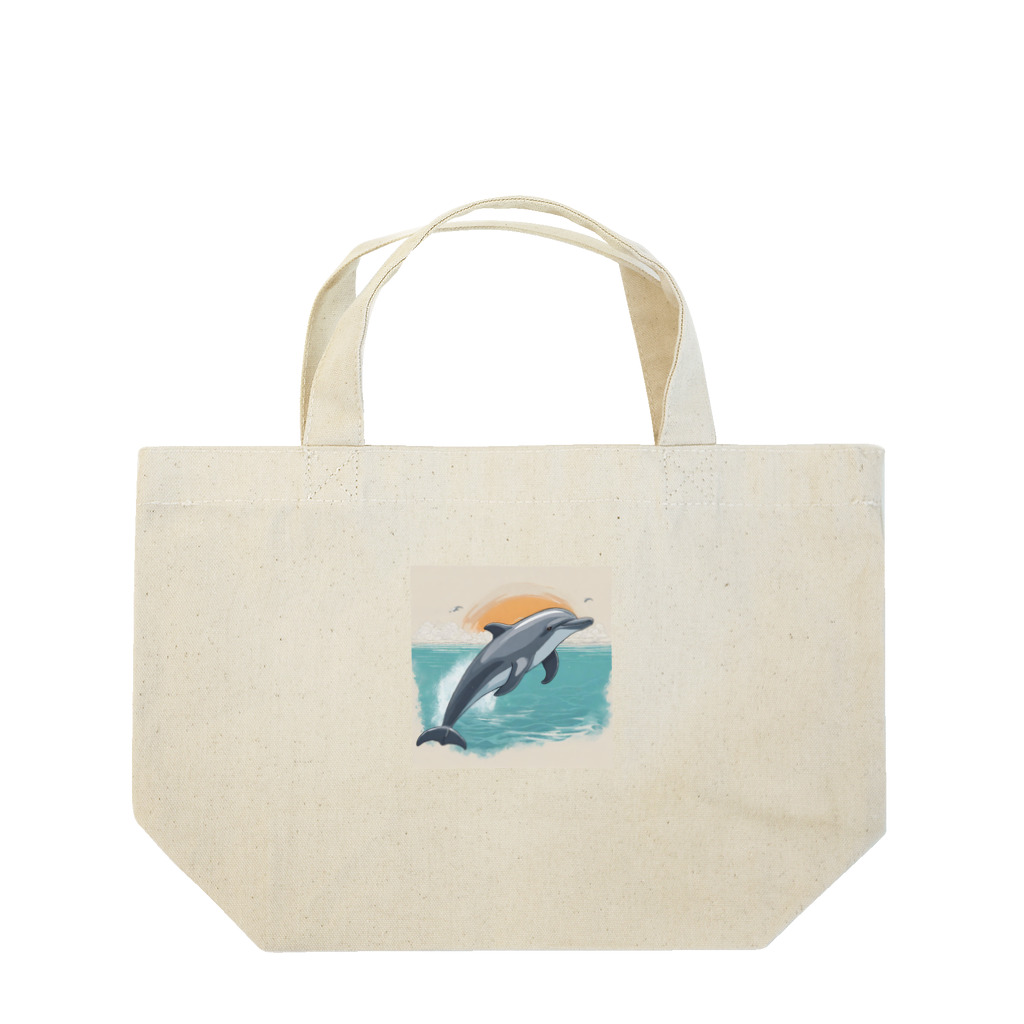 AI Imaginationのイルカのアイテムグッズ Lunch Tote Bag