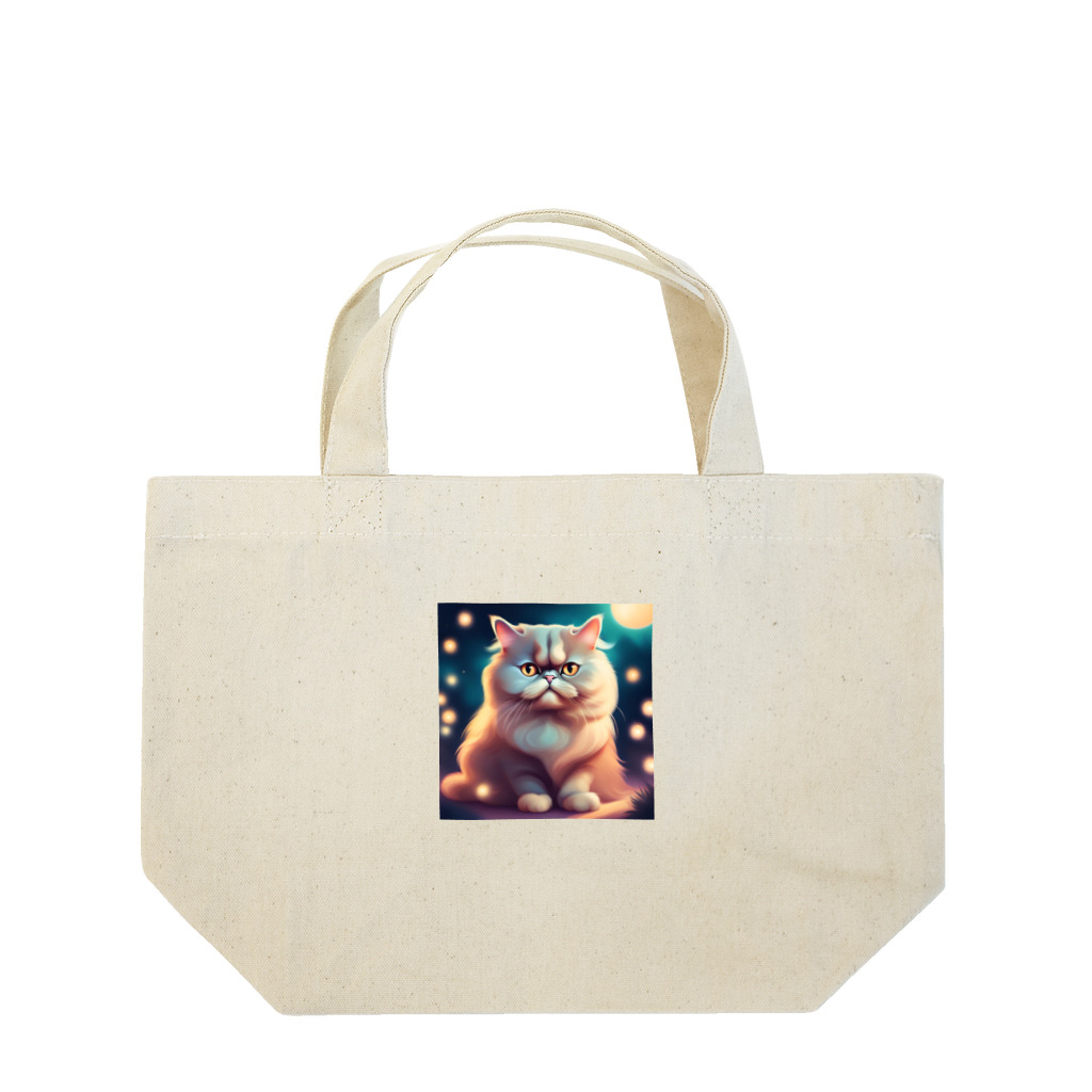 レモングラスのごきげんなペルシャ猫 Lunch Tote Bag