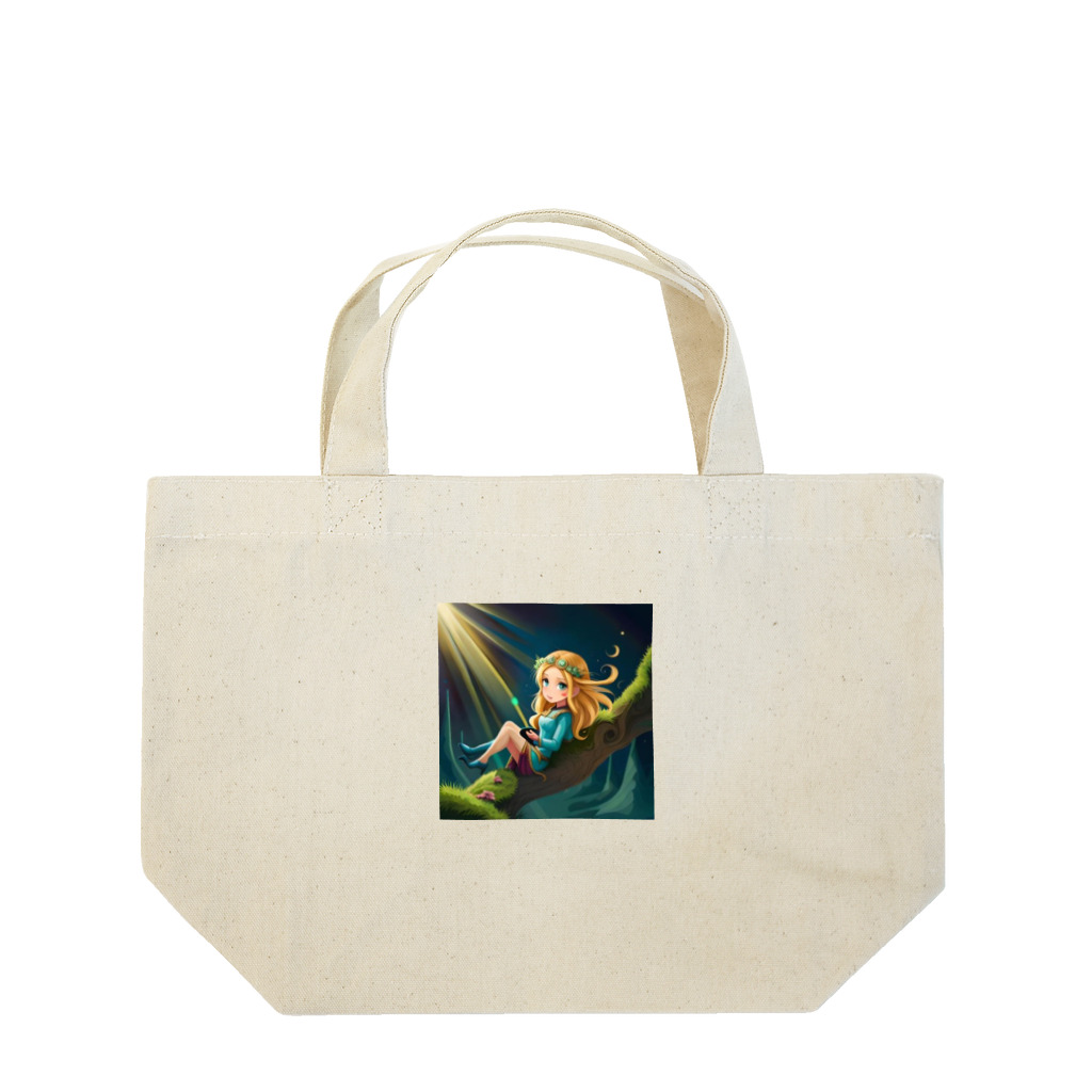 アリスの宝箱の可愛いフェアリー Lunch Tote Bag