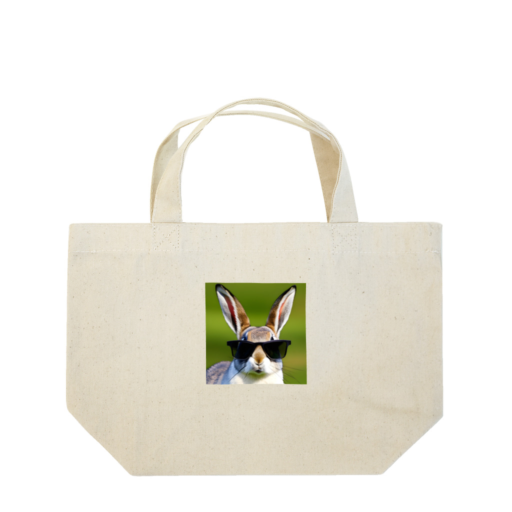 chi___cのカワカッコいい　うさぎ Lunch Tote Bag