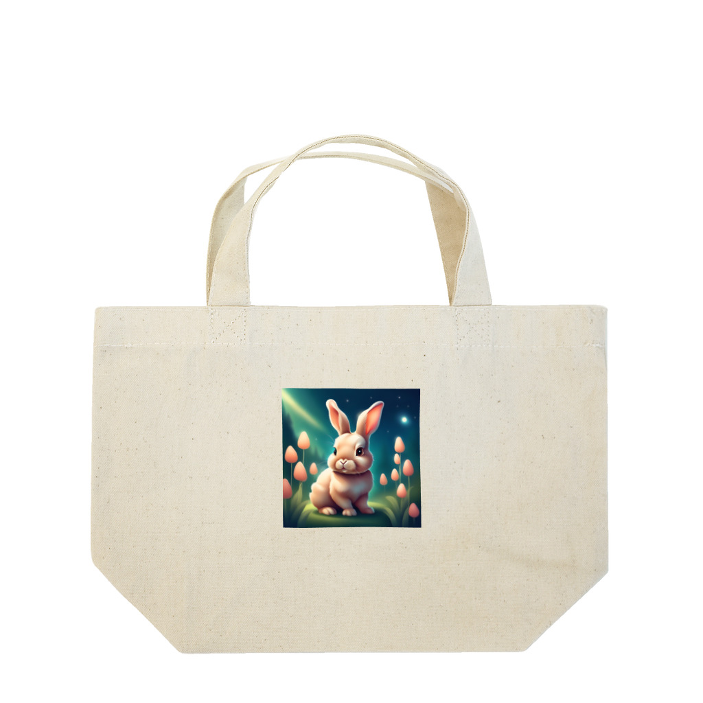 あゆあゆちゃんねるの可愛いうさぎのイラストグッズ Lunch Tote Bag