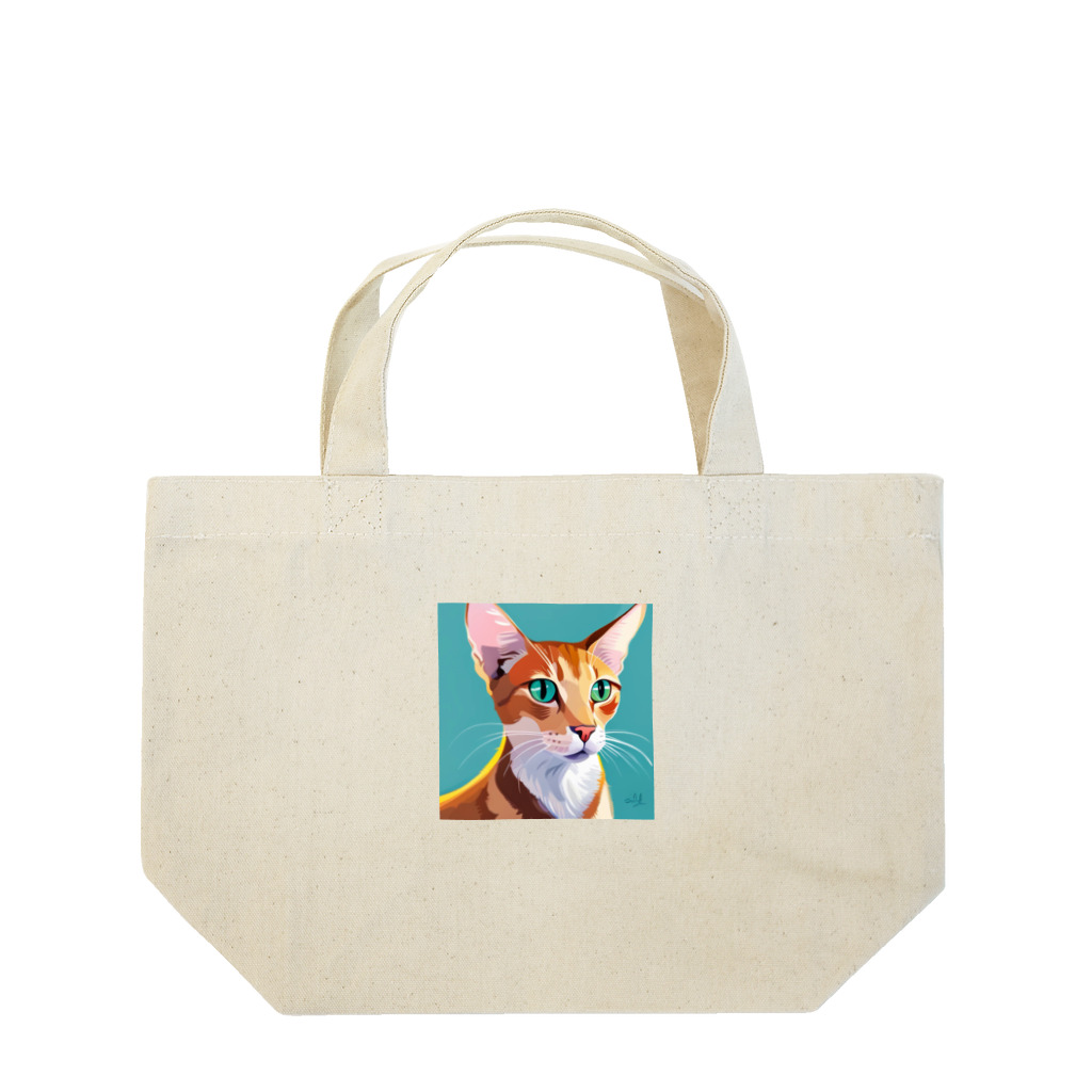 Satochuのオリエンタルショートヘア Lunch Tote Bag