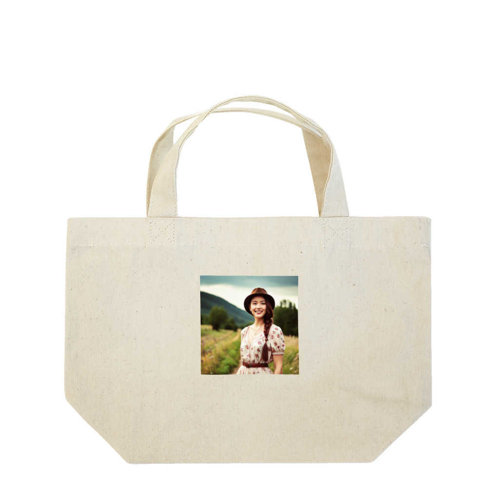 Stylishのカントリーガール Lunch Tote Bag