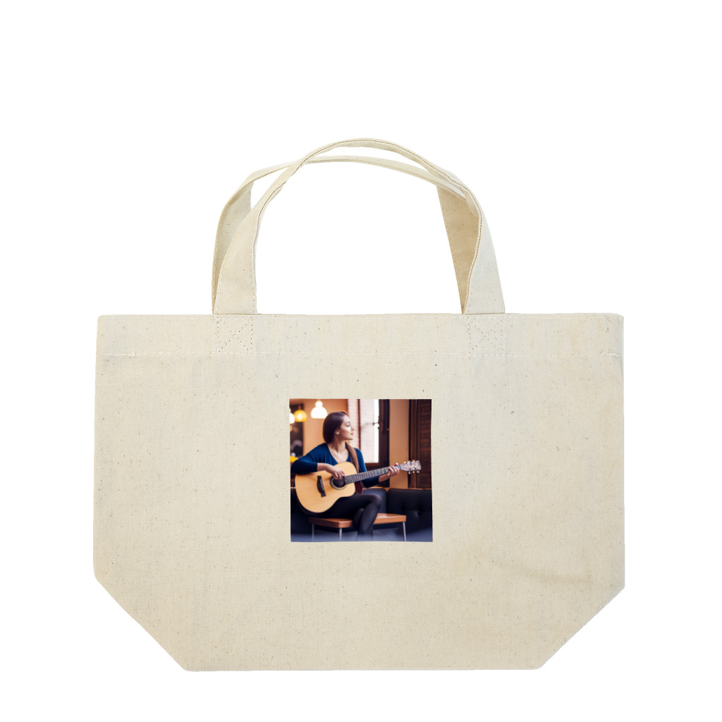 Stylishのシンガーの表現 Lunch Tote Bag