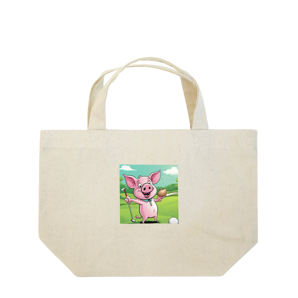 かめたびのぷ―のゴルフ Lunch Tote Bag