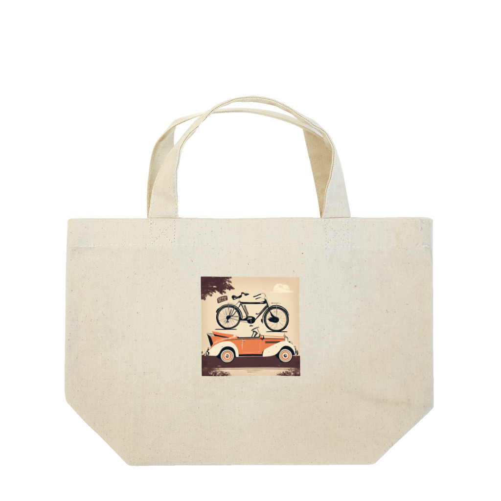 OkometoOmochiのヴィンテージ風アート.a Lunch Tote Bag