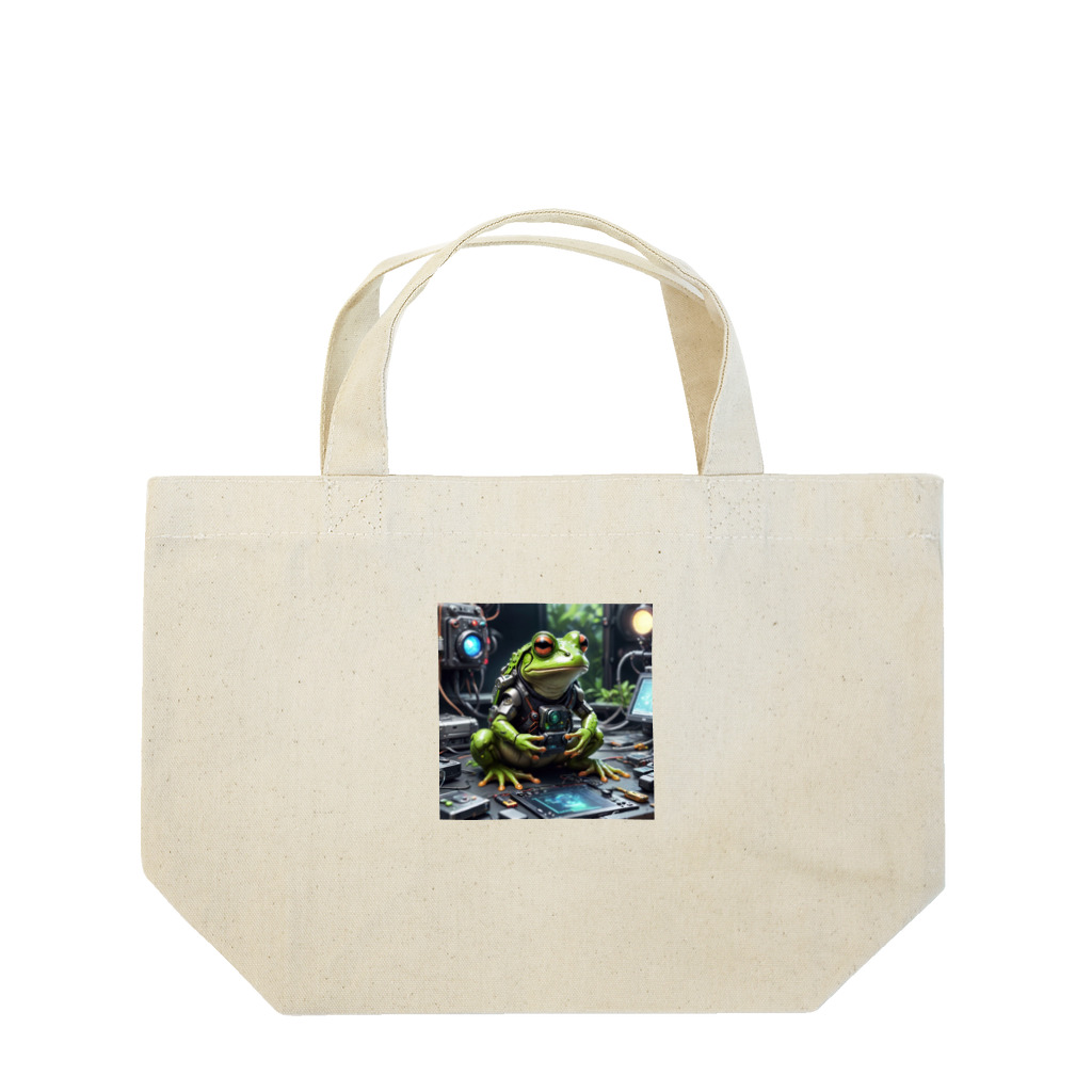 massy_nakiriの高度な技術を駆使するカエル Lunch Tote Bag