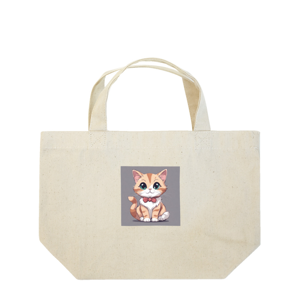 Tomono_store113の超可愛い猫ちゃん ランチトートバッグ
