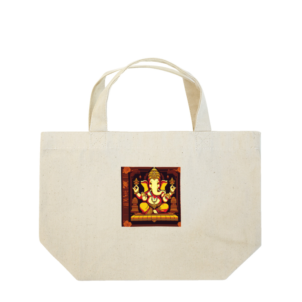 ganeshaの音楽を奏でるガネーシャ Lunch Tote Bag