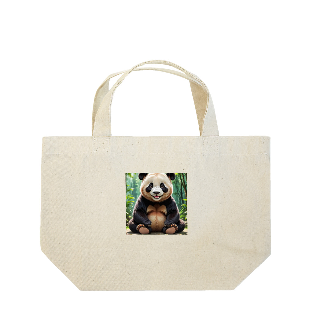 rakutenitibaの笑顔がかわいいパンダ Lunch Tote Bag