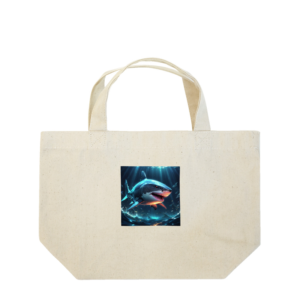 しんすけの強そうなサメ Lunch Tote Bag