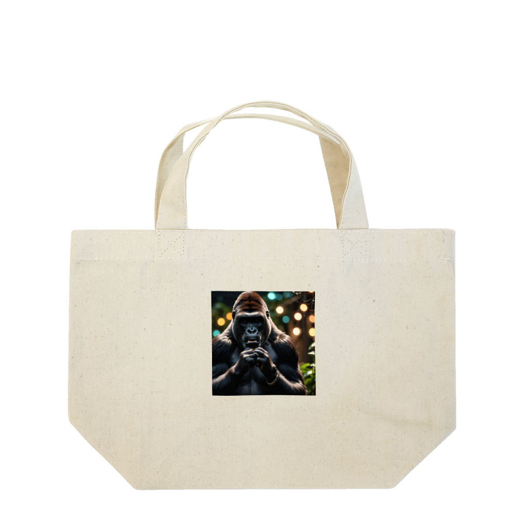 fumi_sportsのボイパしてるゴリラ Lunch Tote Bag