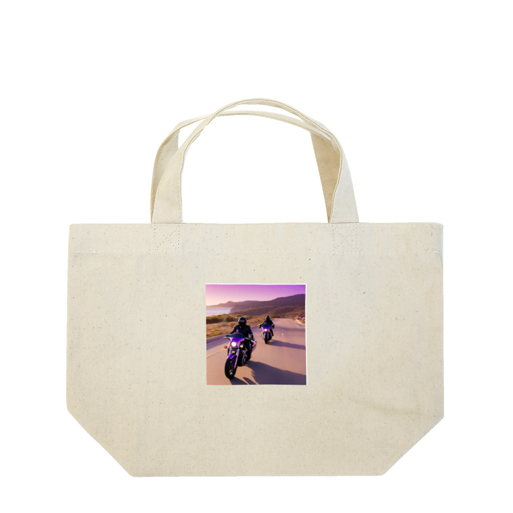 the blue seasonの紫陽花の道を駆ける Lunch Tote Bag