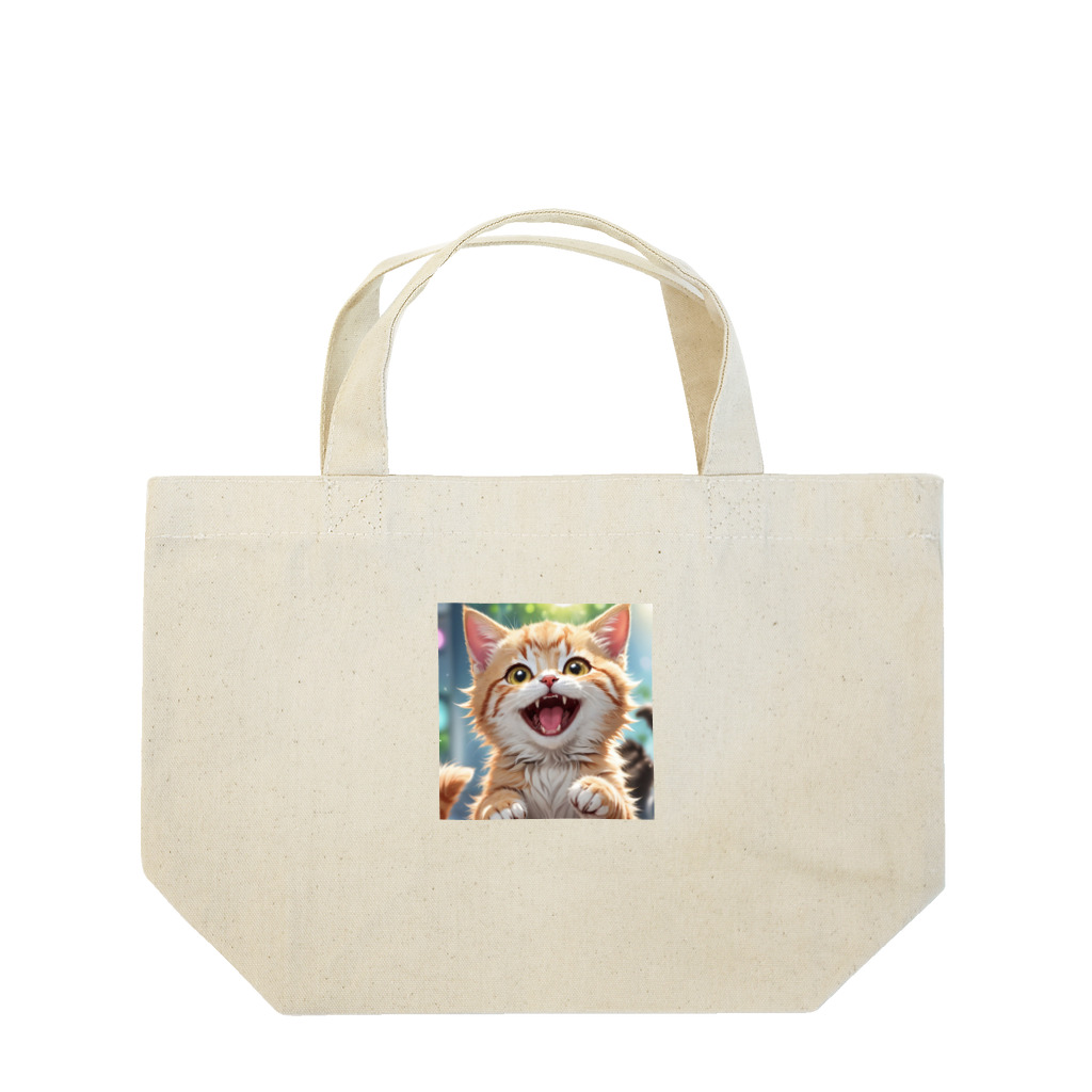 f-koroのかわいい笑顔がたまらない子猫 Lunch Tote Bag
