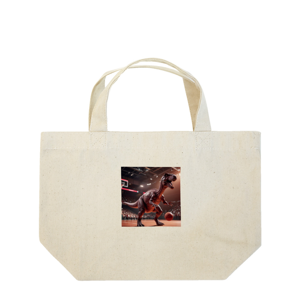 SwishStyle の恐竜バスケットボール Lunch Tote Bag