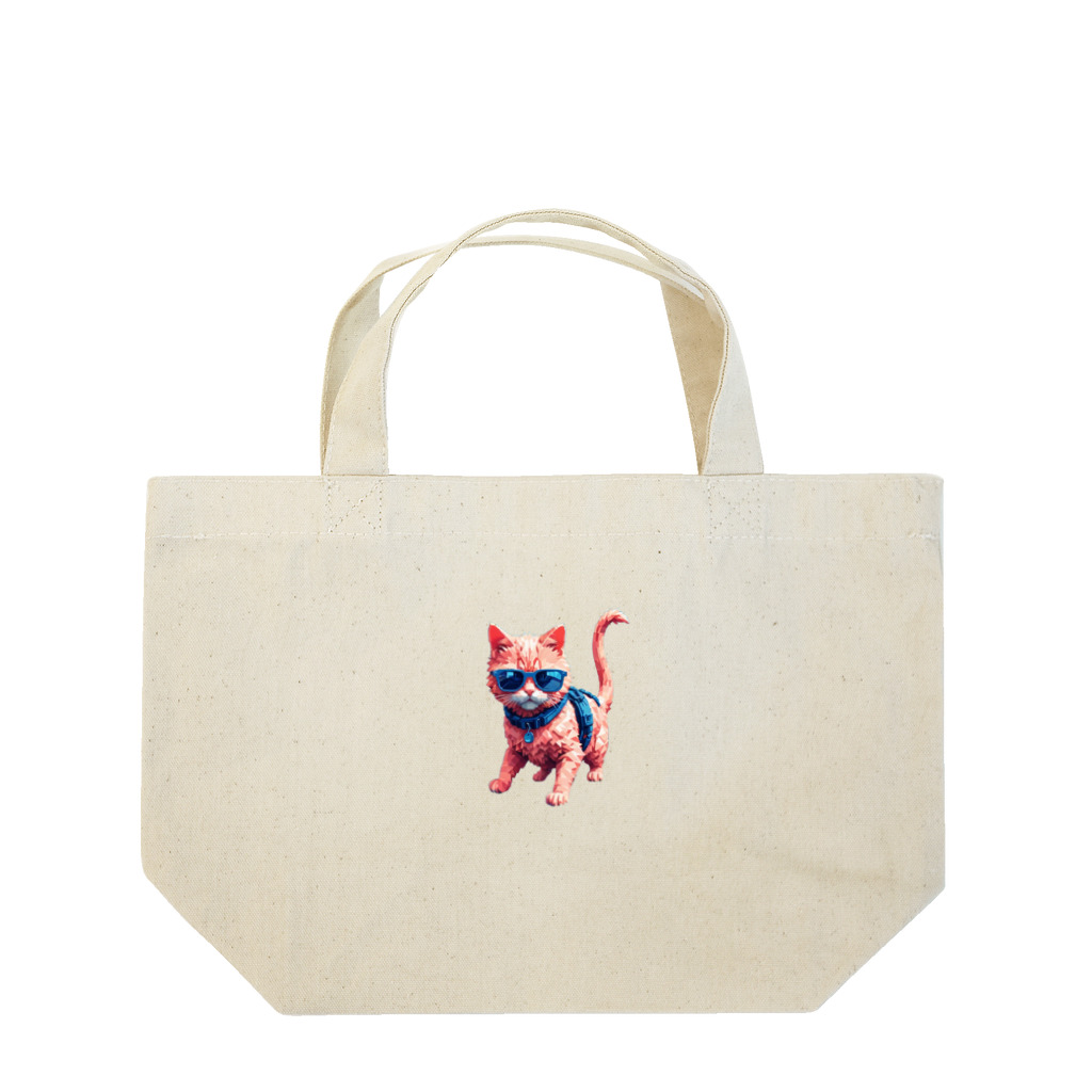 メロンパン猫のイケ猫 Lunch Tote Bag