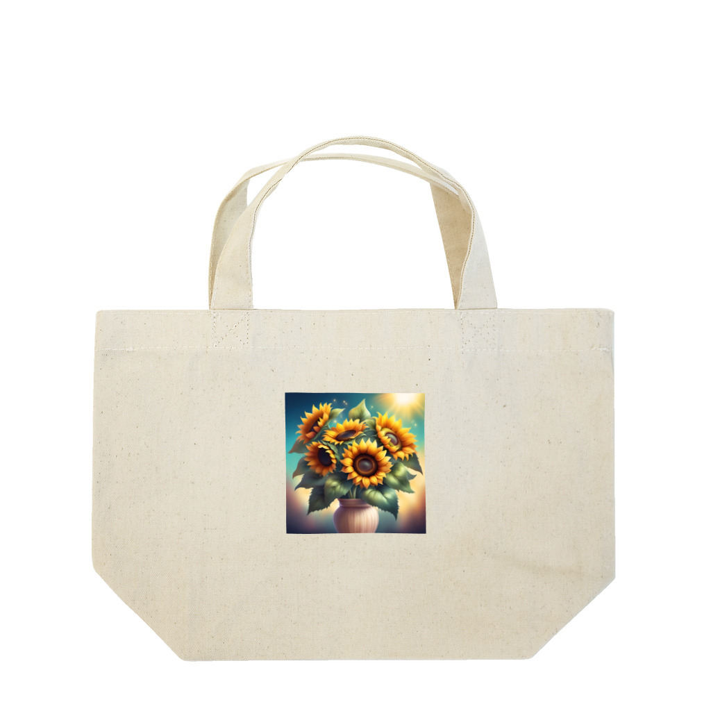 Flower Delightのひまわりの花束 Lunch Tote Bag