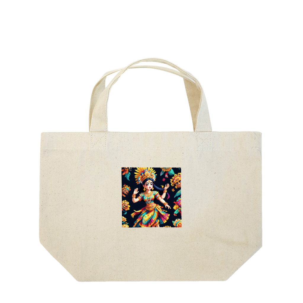 South East Asia culture shopの【東南アジアのカルチャーシリーズ】バリのダンサー Lunch Tote Bag