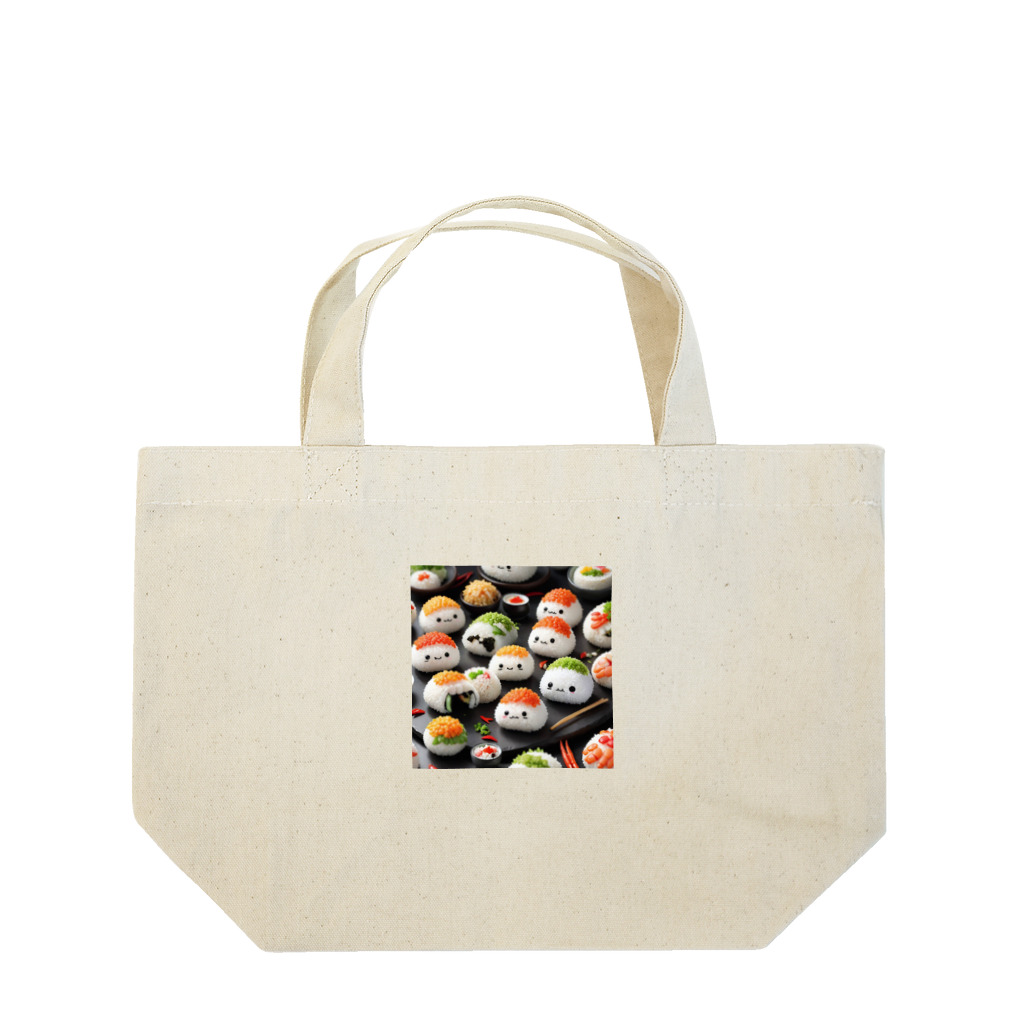 ふうがのかわいいおにぎり Lunch Tote Bag