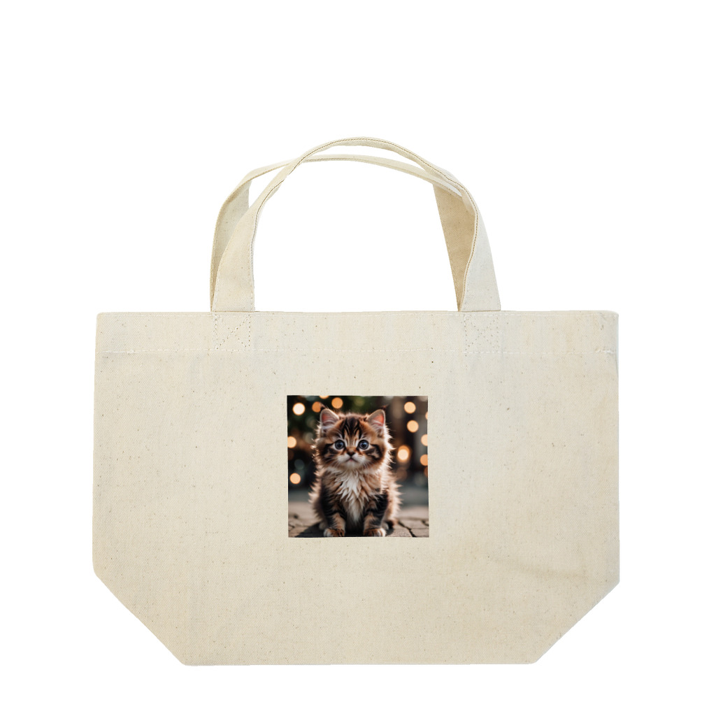 manaco-のふわふわの猫ちゃん Lunch Tote Bag