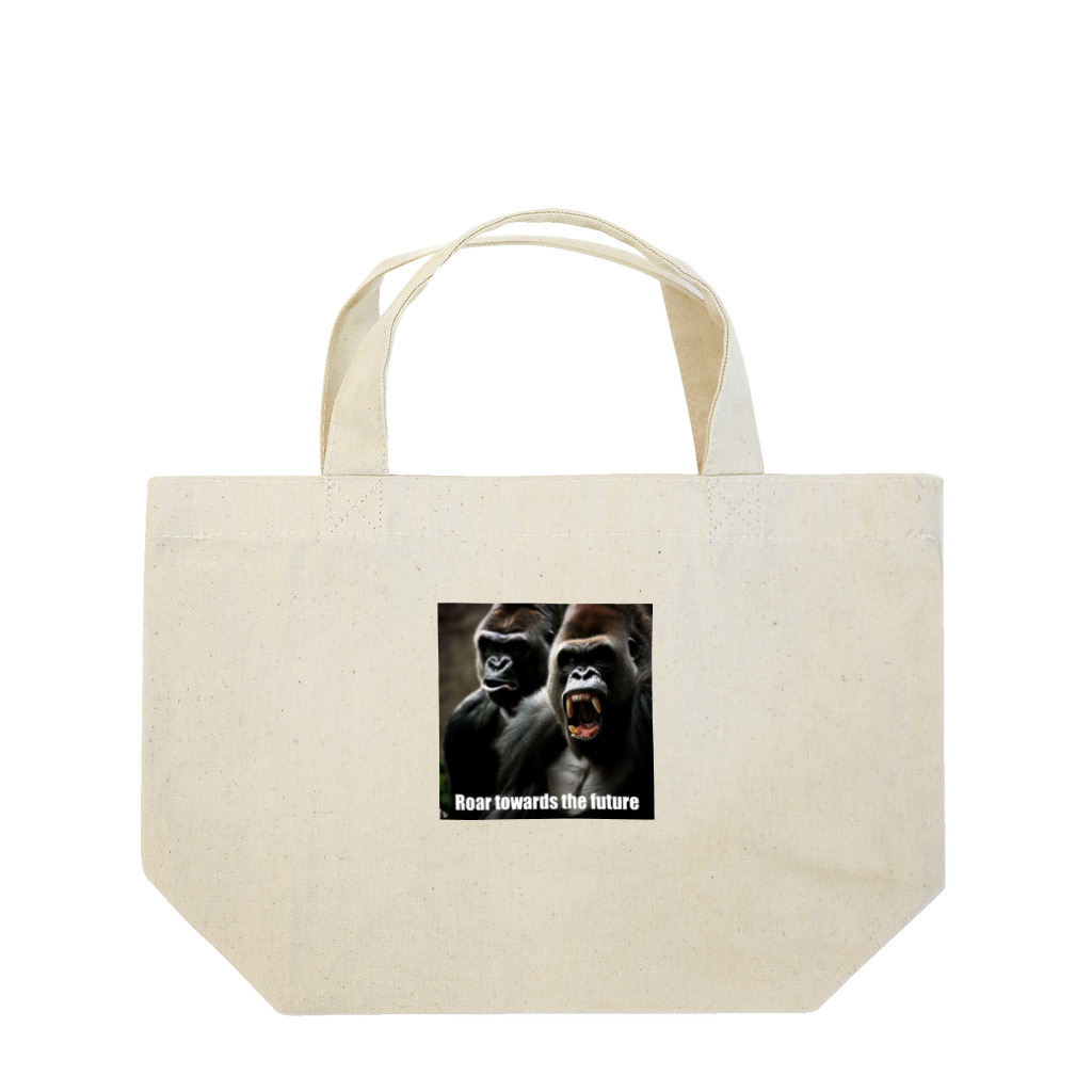 fling_shimizuの自由工房のRoaring Gorilla ランチトートバッグ