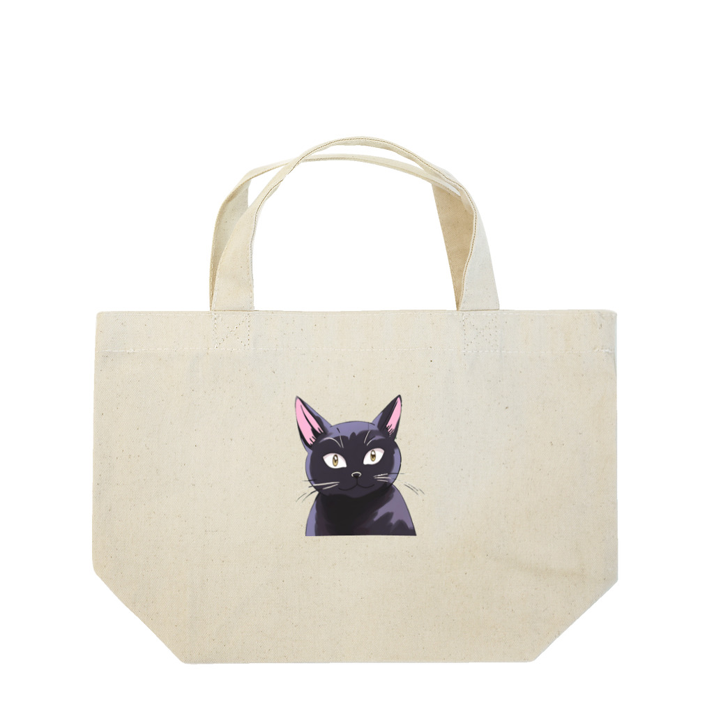 M&Kの黒猫2 Lunch Tote Bag