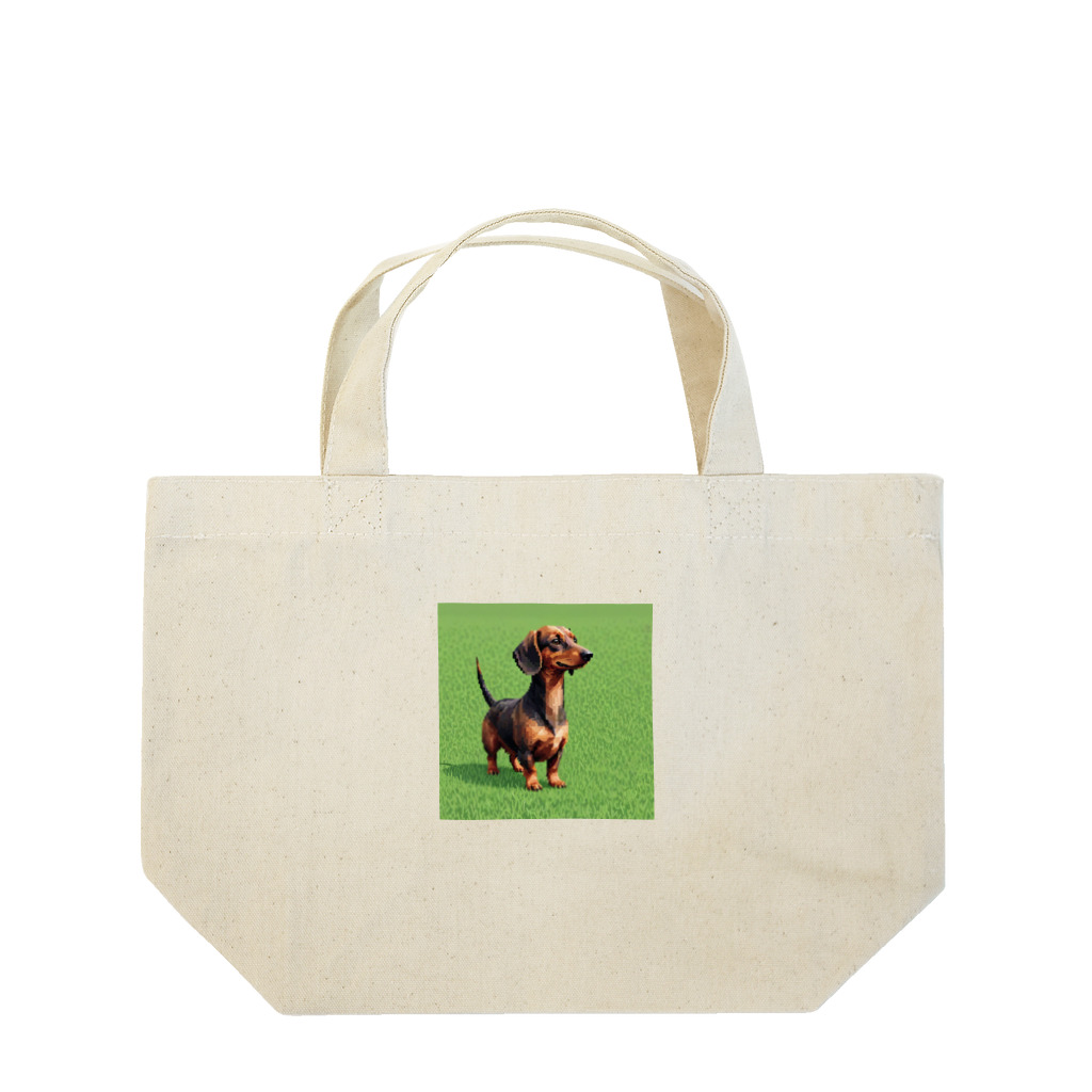 AI副業屋のショウのドット絵のダックスフンド Lunch Tote Bag