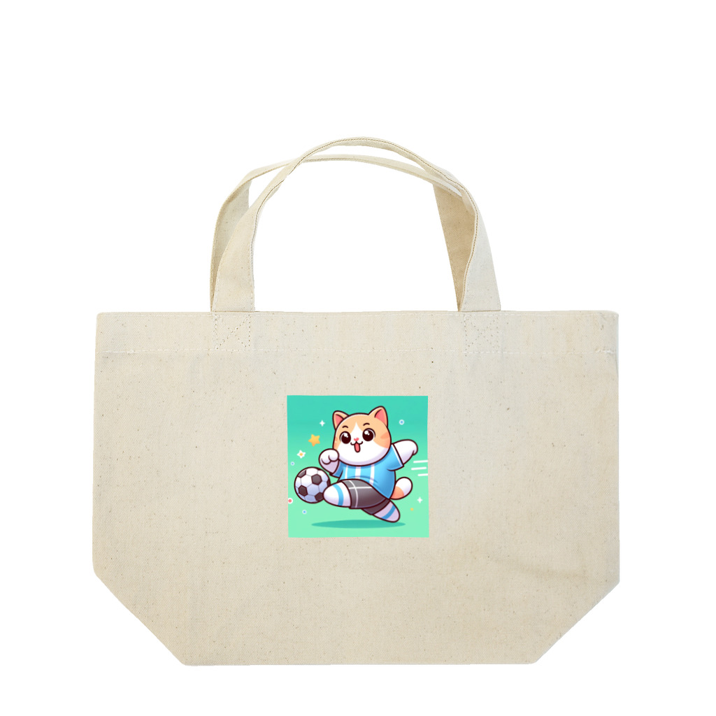 statham2865のシュートをする猫 Lunch Tote Bag