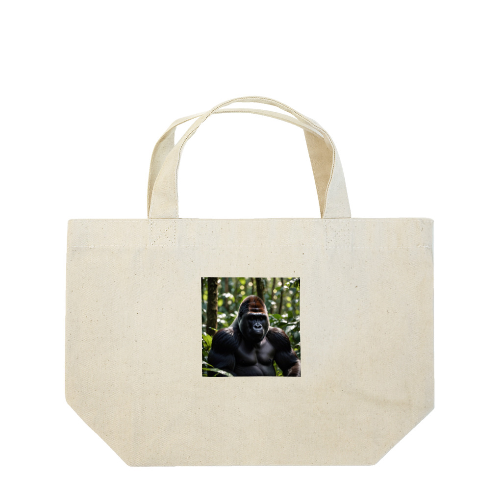 sunday_sataurday_freedayの内向的なゴリラ Lunch Tote Bag