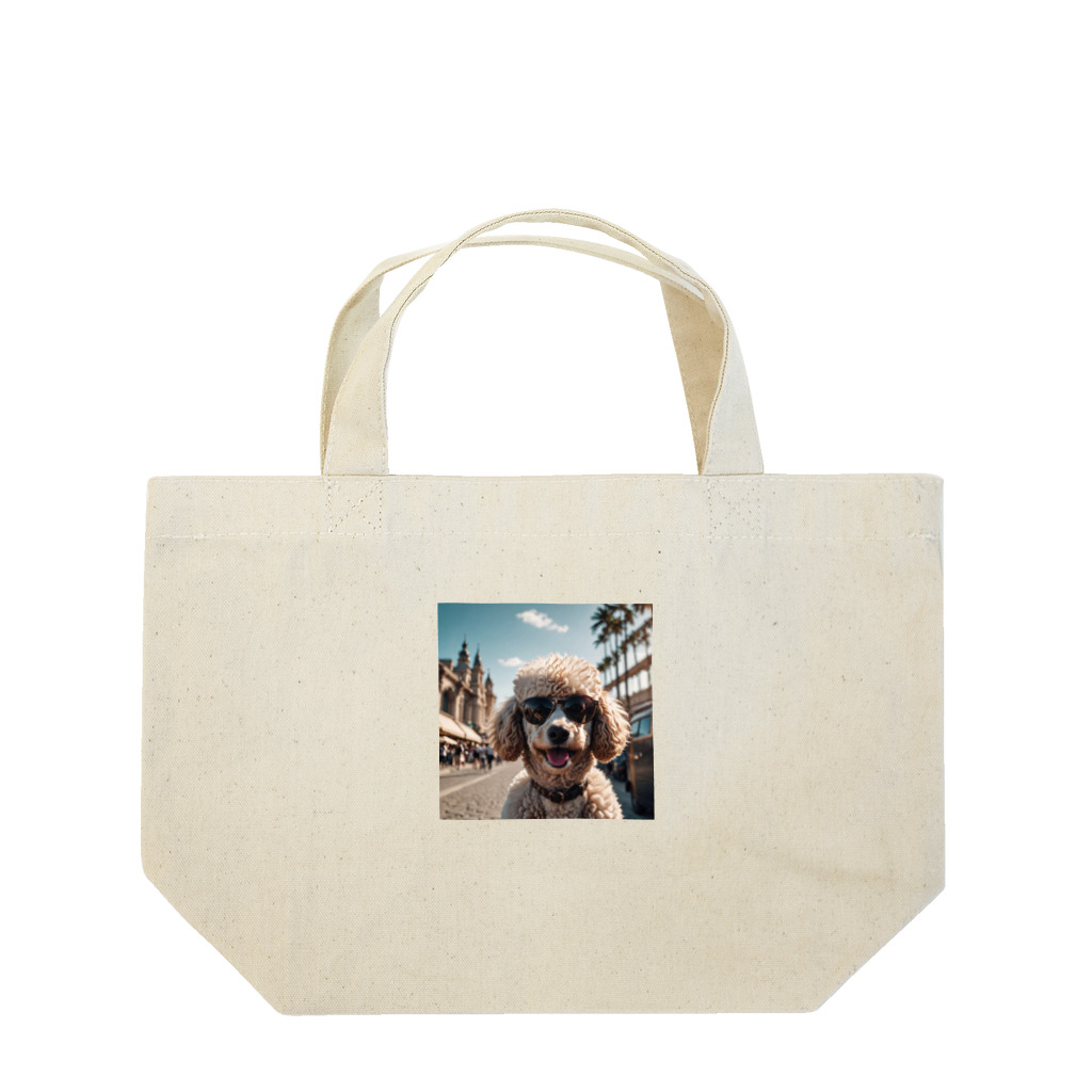森ショーｐのプードルサングラス Lunch Tote Bag