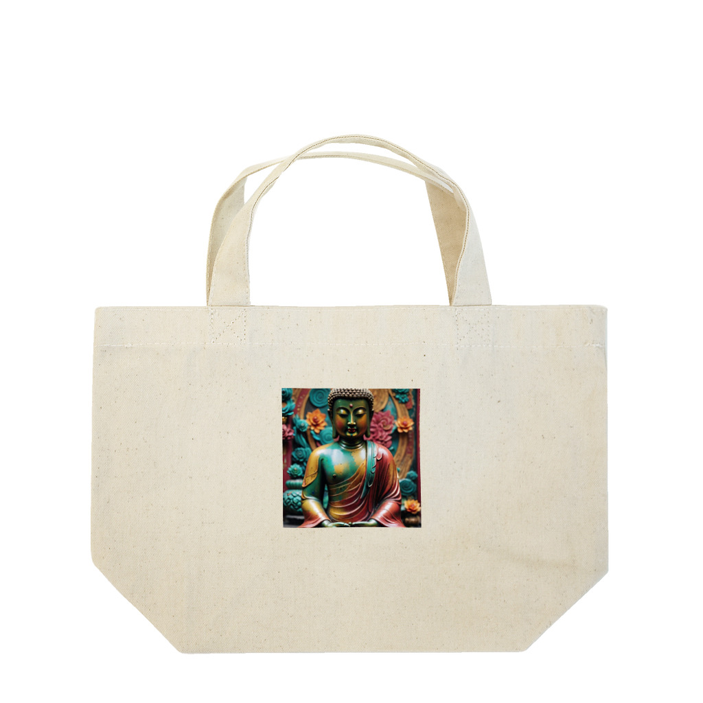 Take-chamaの品のある仏像のデザイン性が際立つ。 Lunch Tote Bag