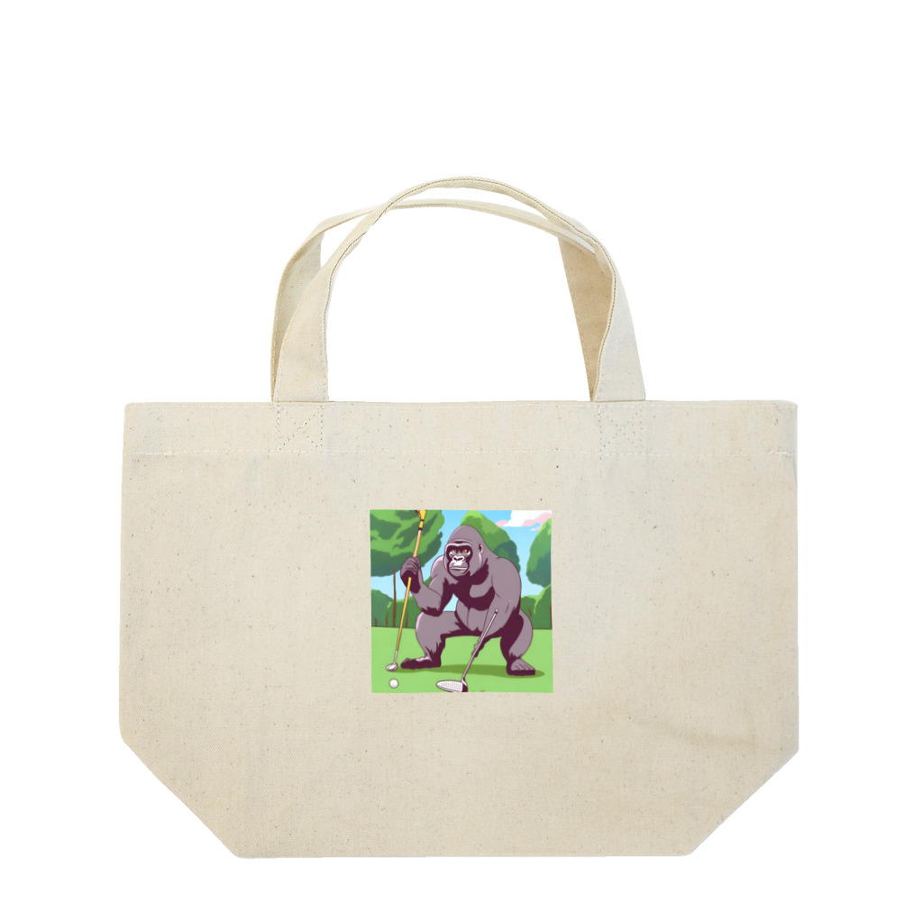 mnmn3737のゴルファーゴリラ Lunch Tote Bag