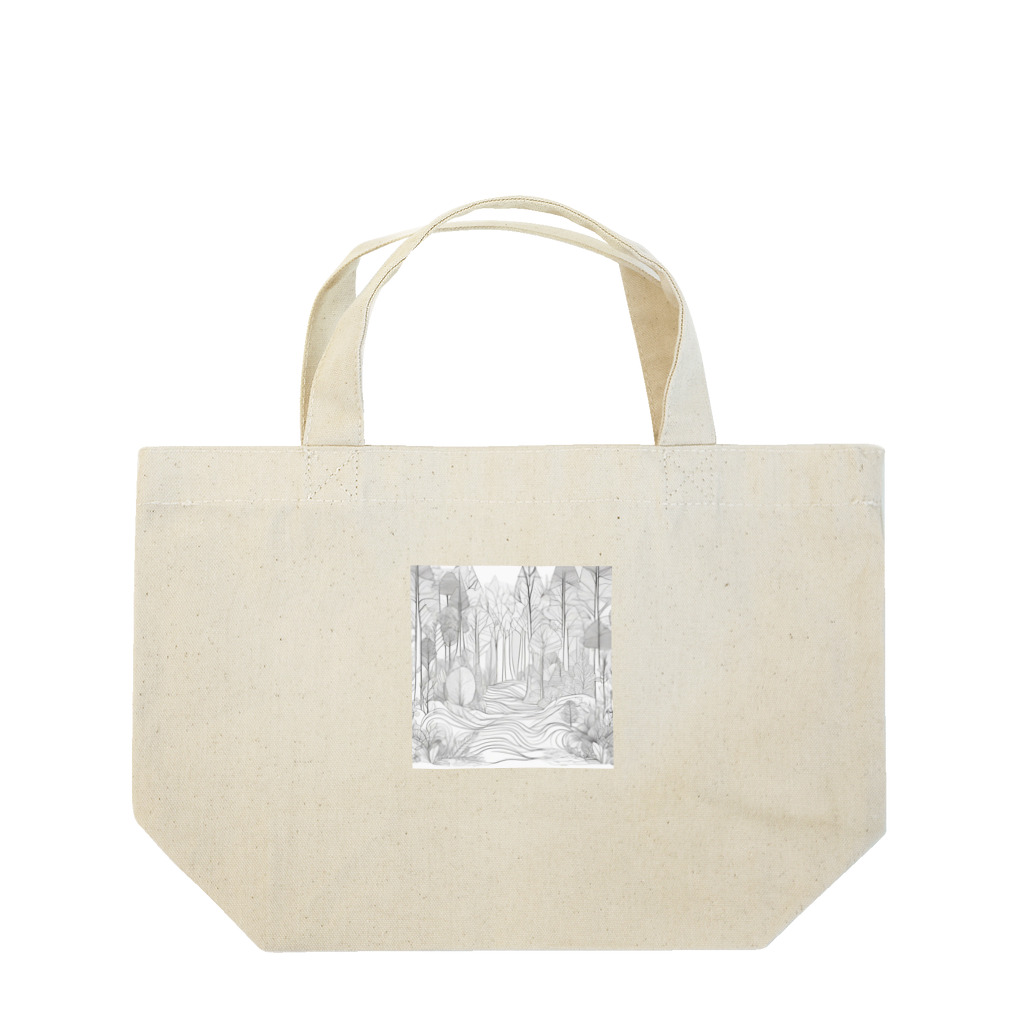 ANTARESの魔法のような森や林の中に登場しそうなデザイン Lunch Tote Bag