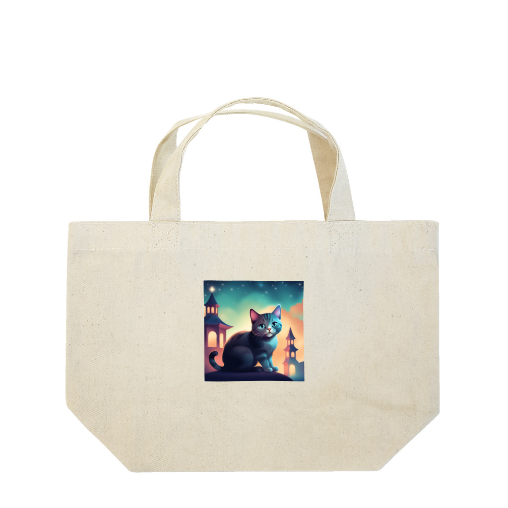 ai美女ショップのかわいい猫 Lunch Tote Bag