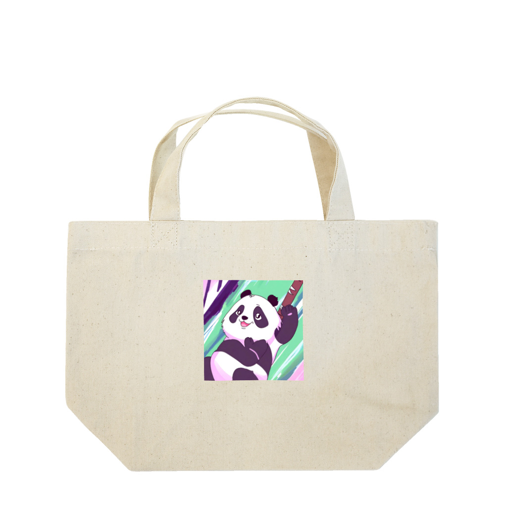 カラフルパンダズのパステルパンダちゃん Lunch Tote Bag