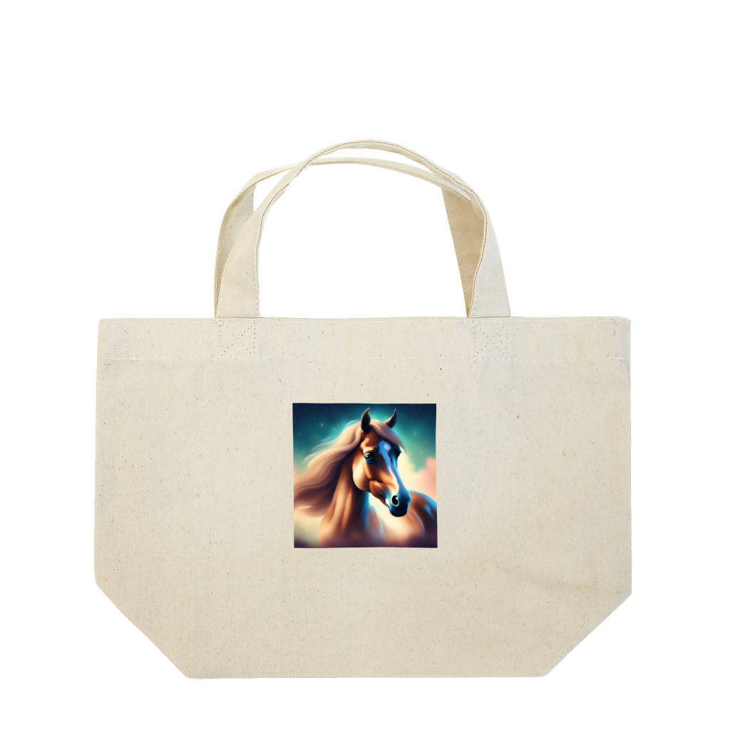 cute animal worldのお馬さんワールド Lunch Tote Bag