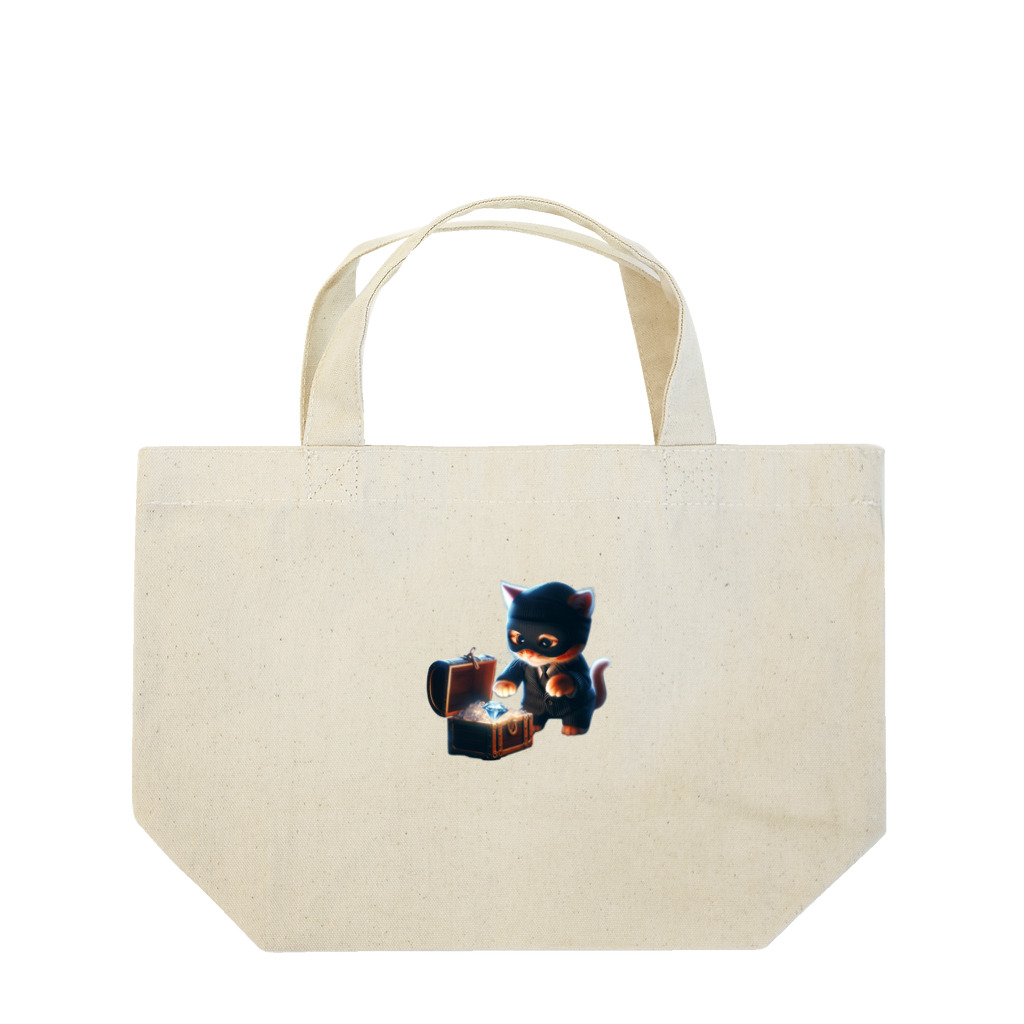 taki・ショップの猫　泥棒 Lunch Tote Bag