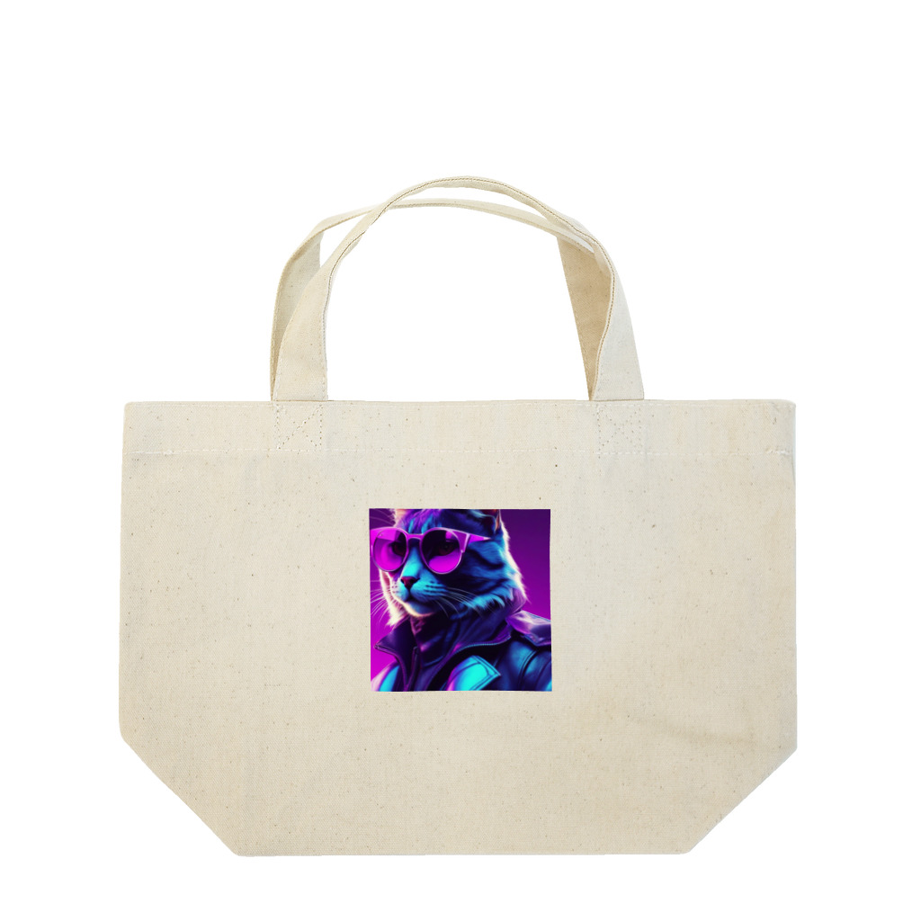 jujumarucatのROCKYCAT　サングラス Lunch Tote Bag