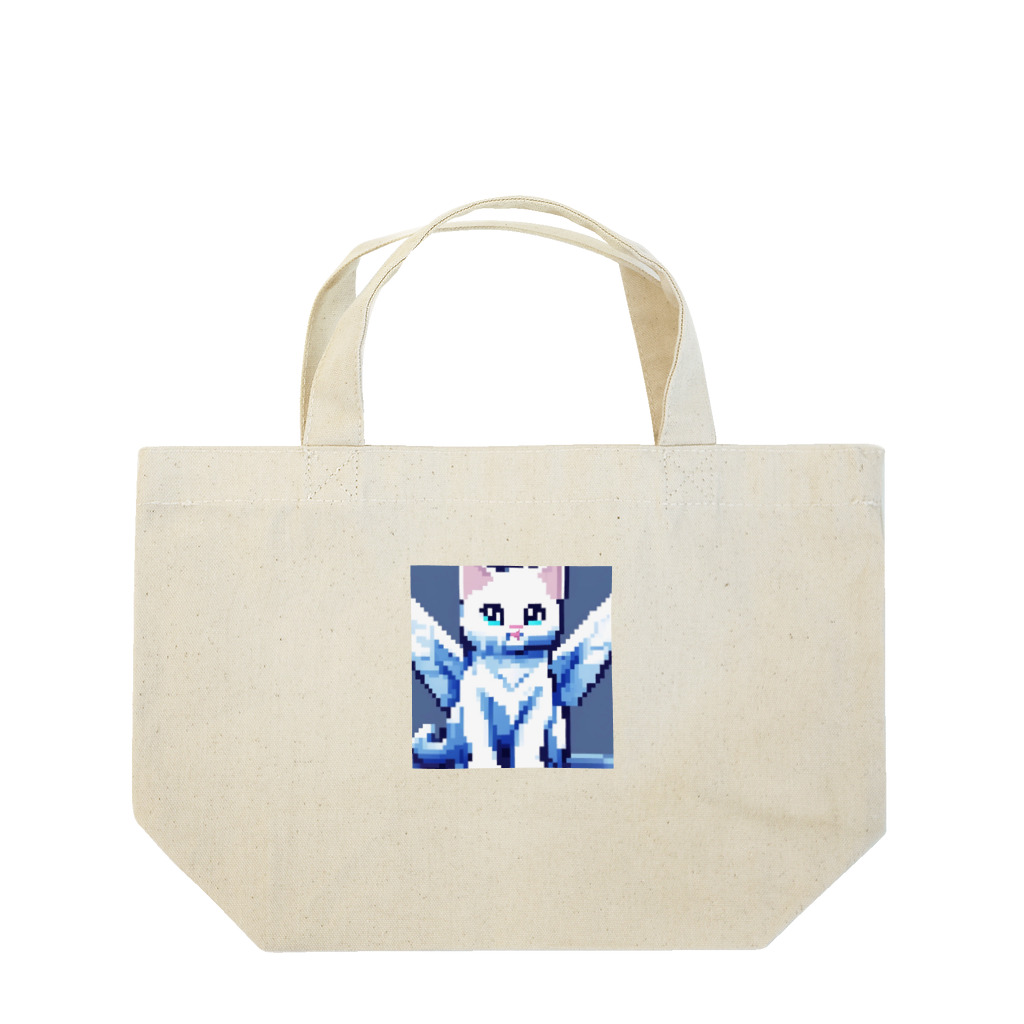 青空地域猫集会《遊》の多分助けてくれるタイプの猫 Lunch Tote Bag