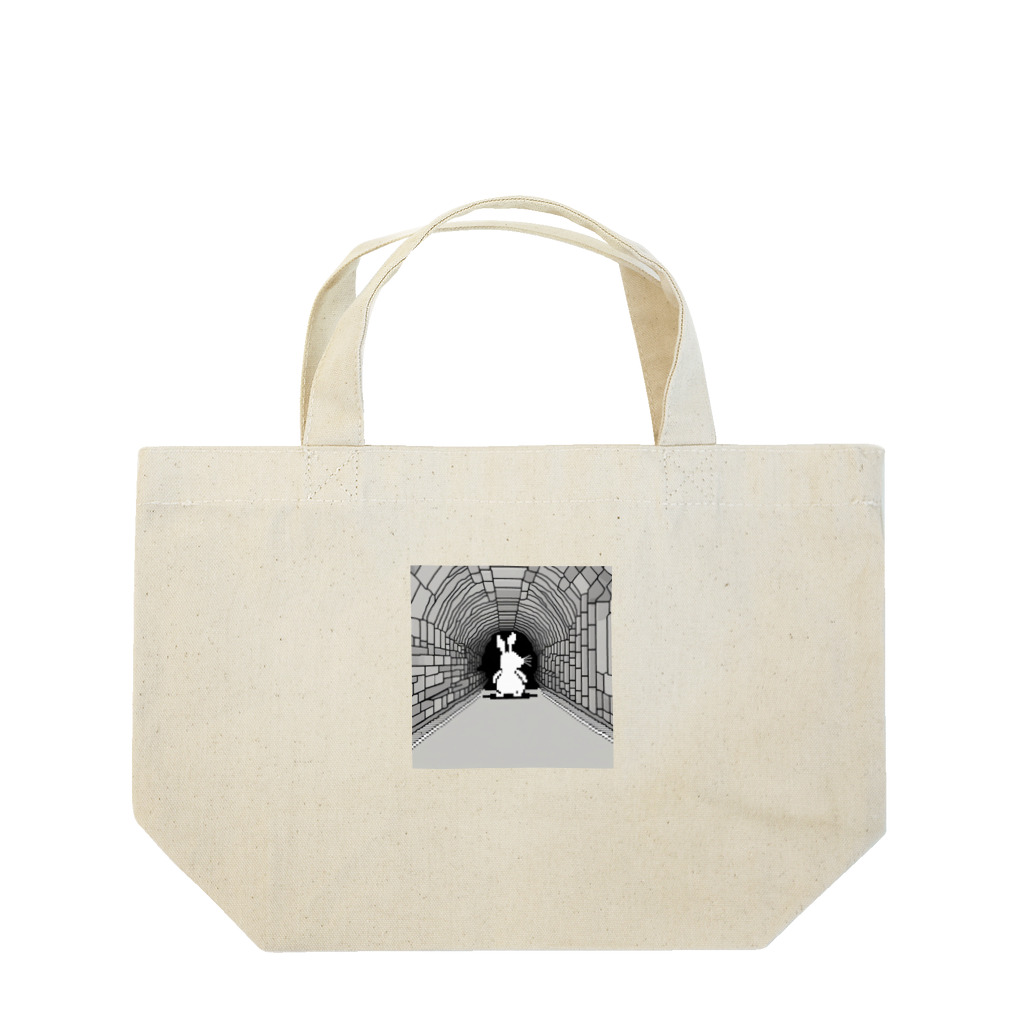 note10_AIのウサギのイラストグッズ Lunch Tote Bag