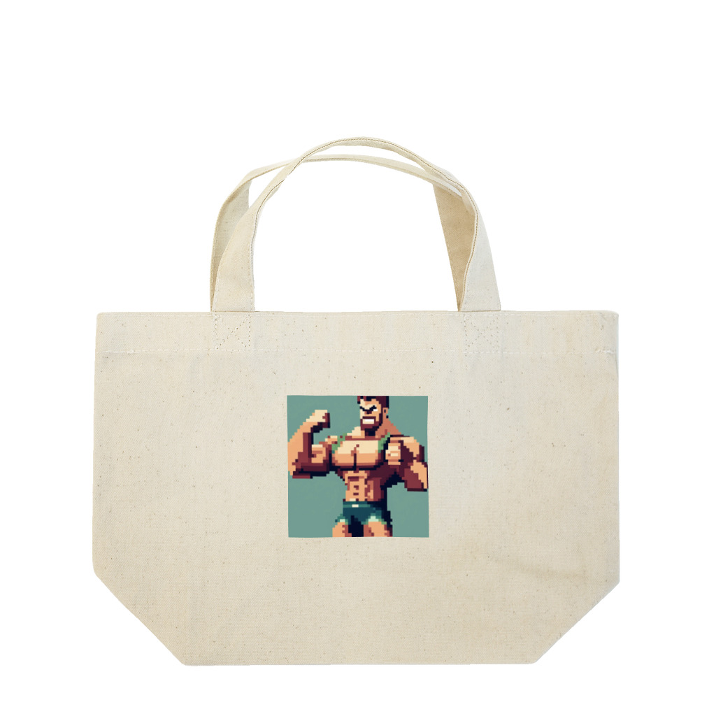 nakasato442のマッチョのドット絵６ Lunch Tote Bag