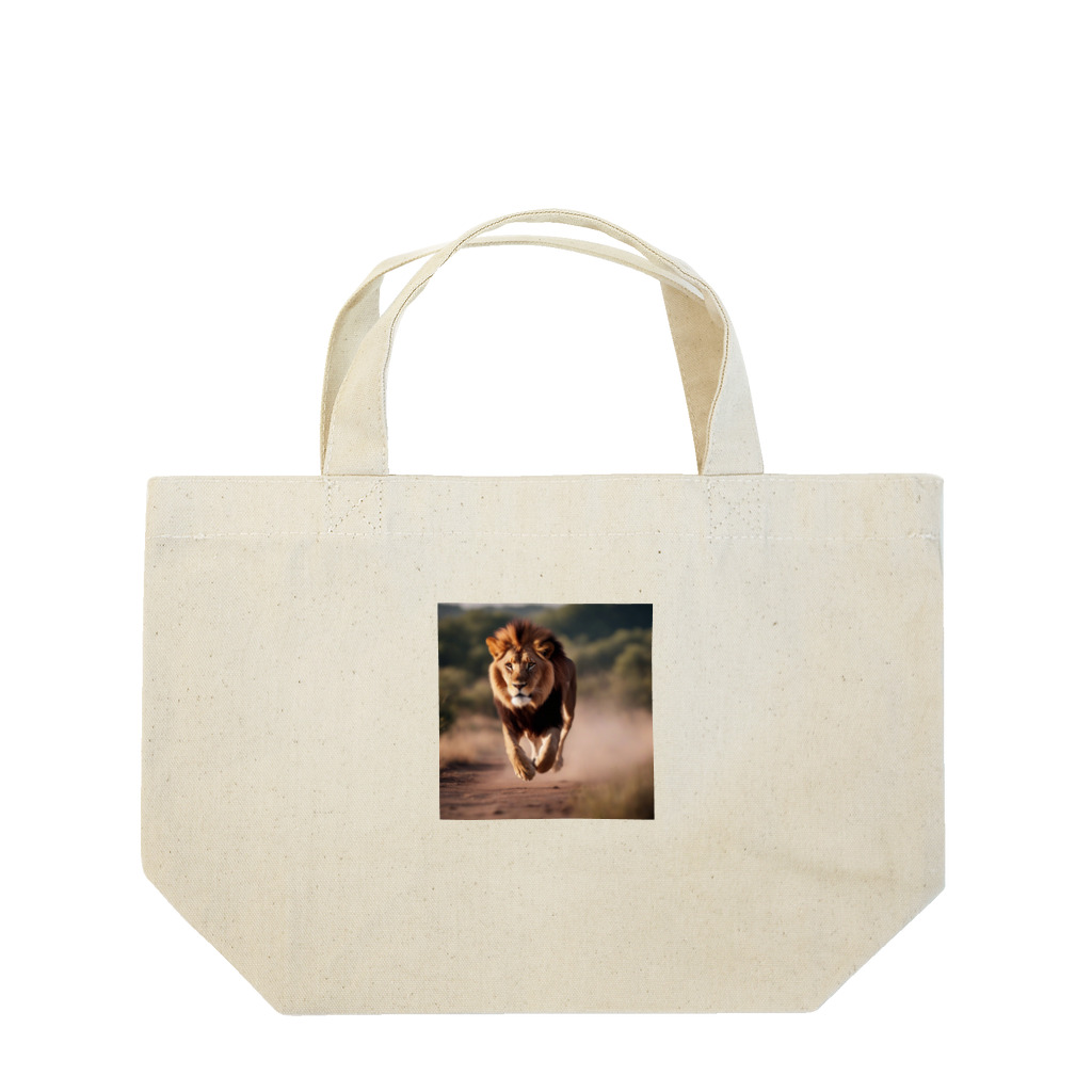 kei-001の走るライオン Lunch Tote Bag